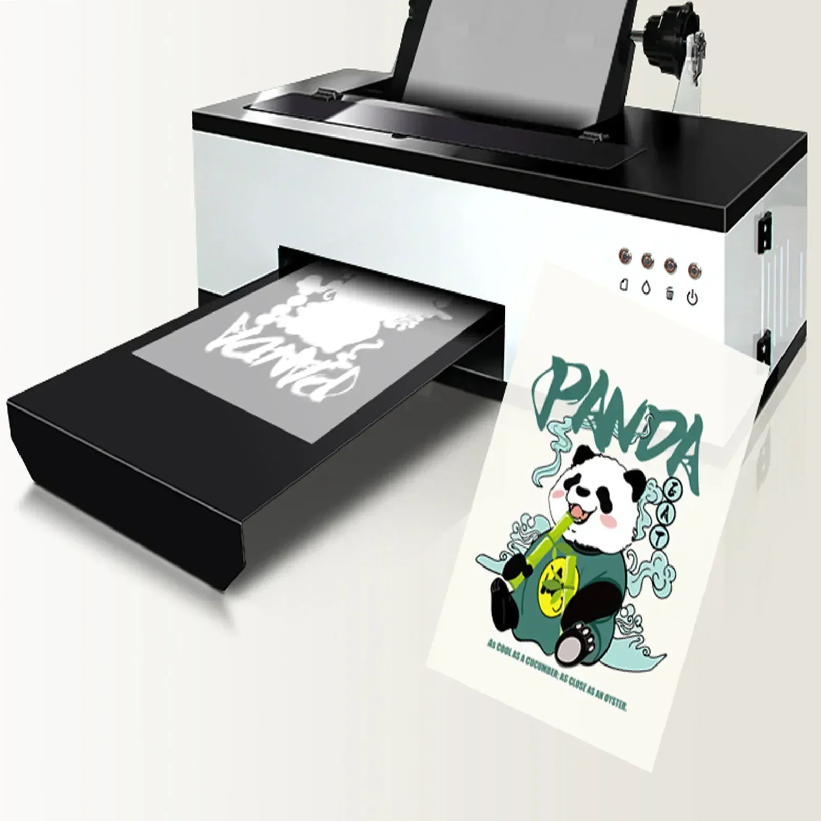 Thermal Printer - ​ ​ A3 L1800 DTFプリンター＆オーブンコンボキット、13インチダイレクトトゥフィルム熱転写機、カスタムTシャツ、パーカー、衣類、靴用
