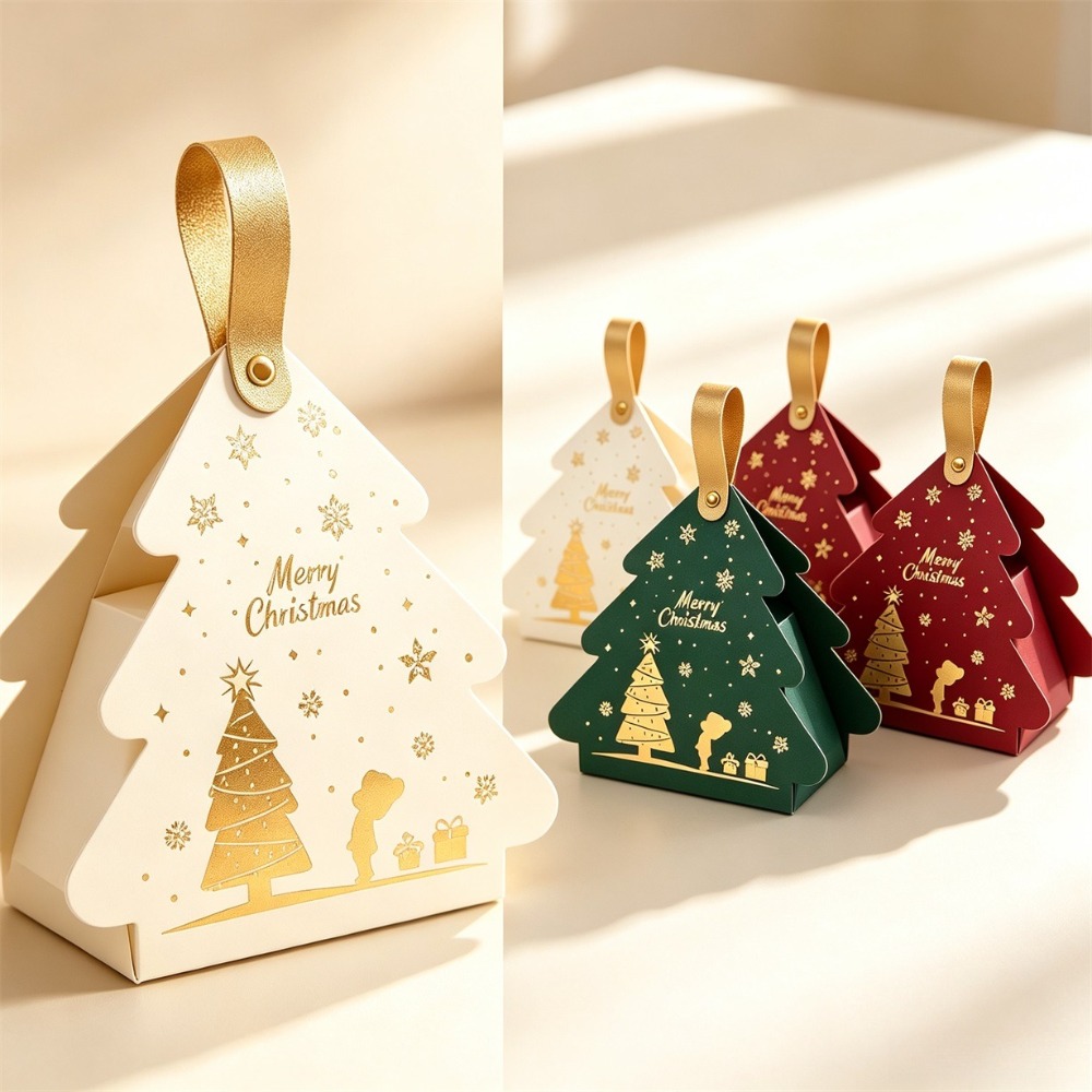 24個入りクリスマスツリー型紙製ギフトボックス（ハンドル付き - Printer Paper のレビューと価格