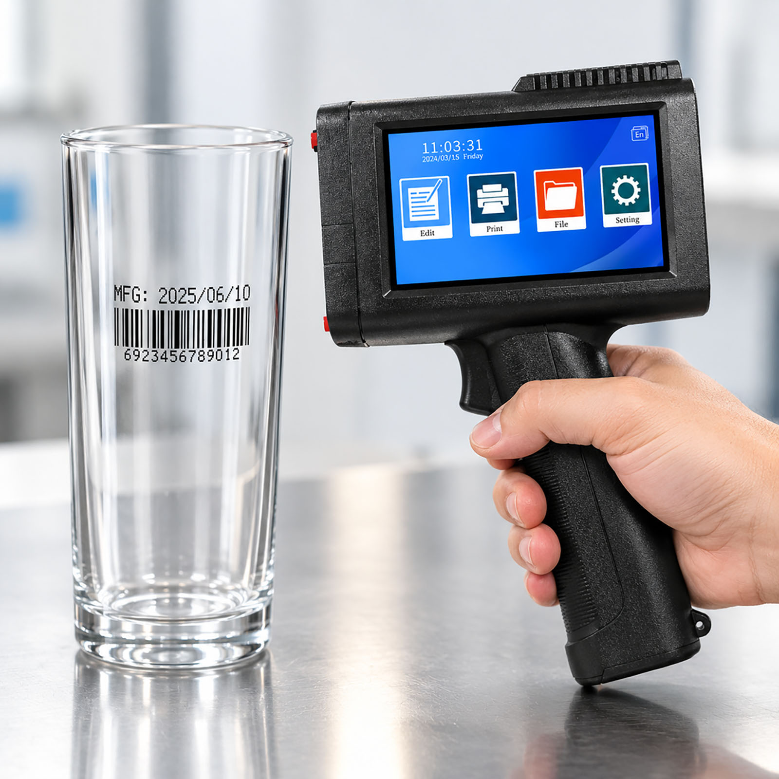 ZM-C13 12.7mm ポータブル小型インクジェットプリ - Barcode Printer のレビューと価格