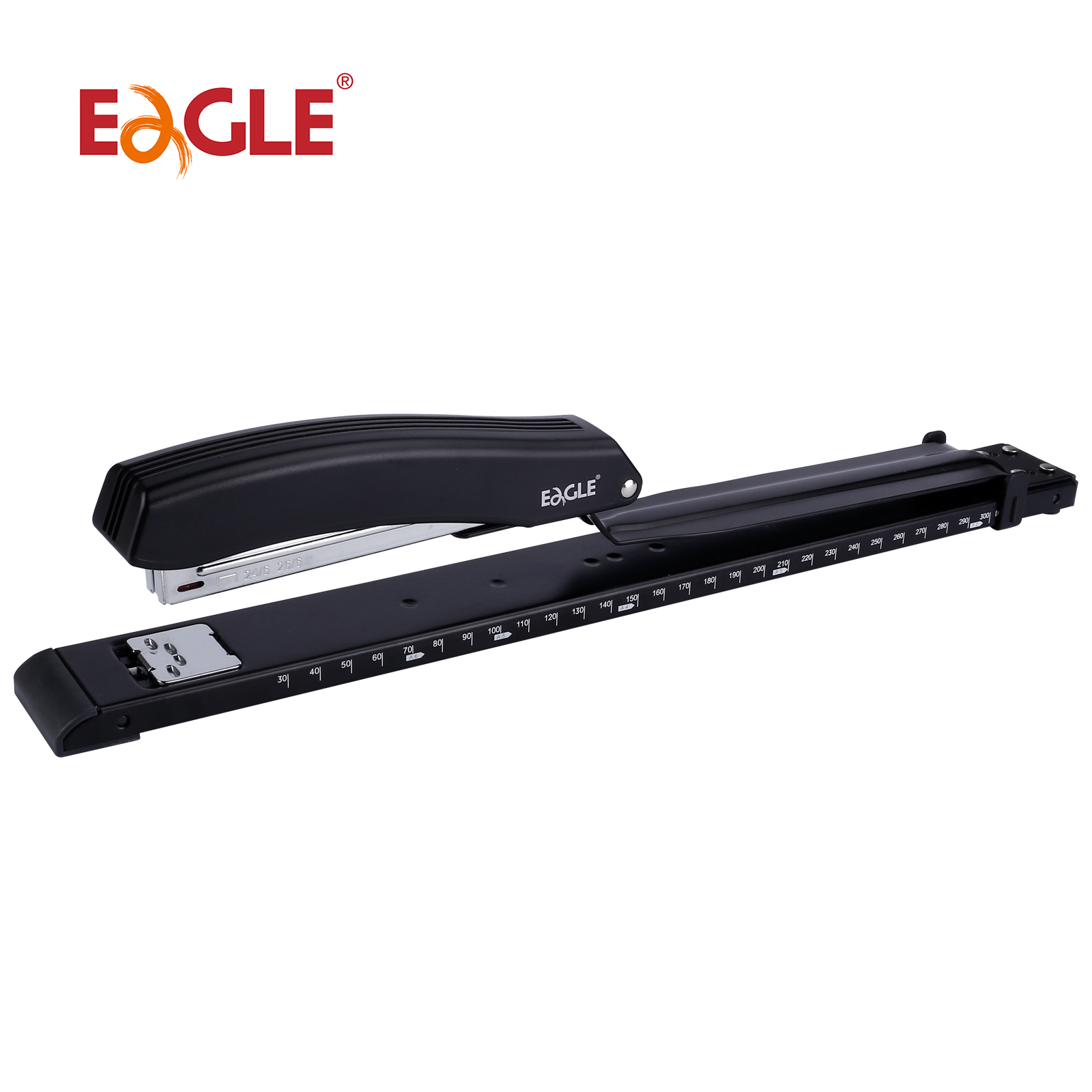 Eagle ロングアームホッチキス、内蔵定規と調整可能な用紙 - Stapler Heavy Duty のレビューと価格