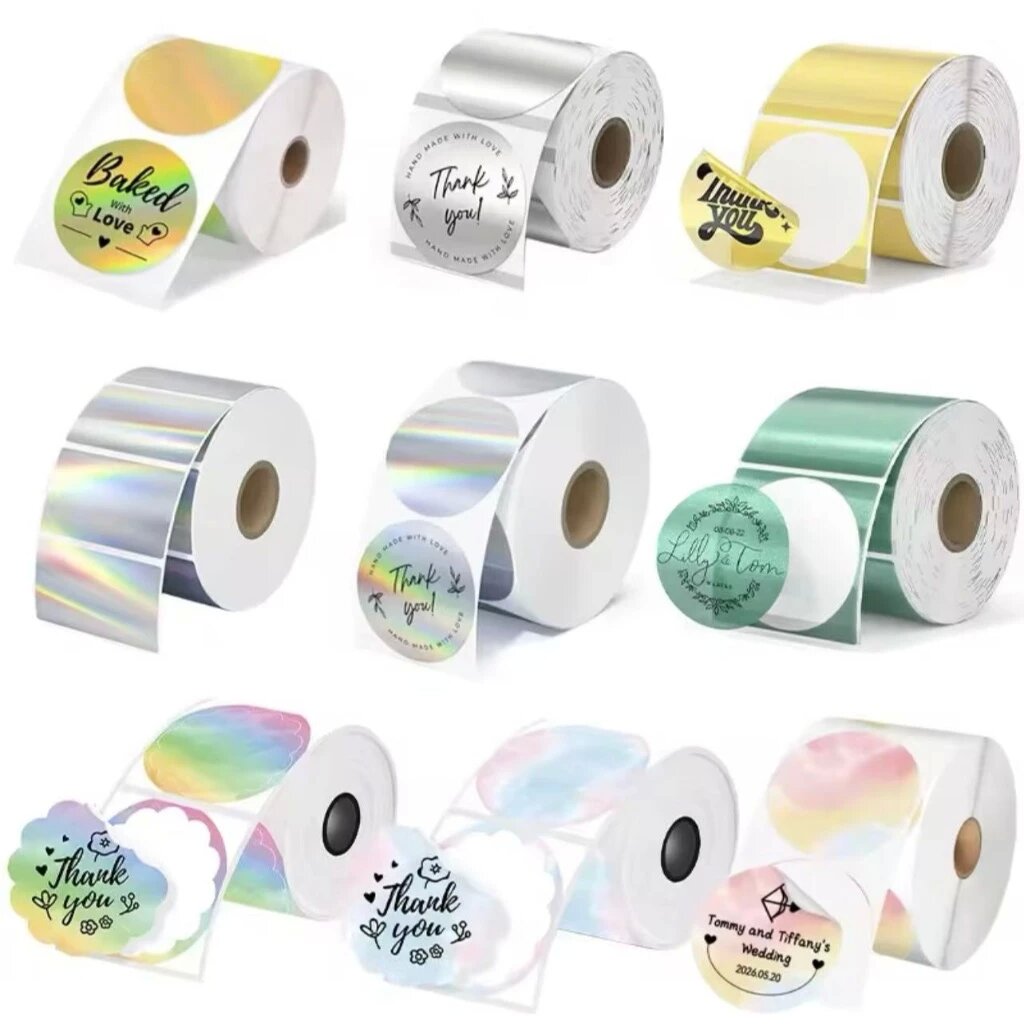 Phomemoグラデーション粘着ラベル 50x50mm M1 - Barcode Printer のレビューと価格